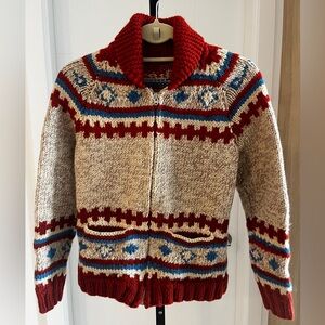 Wool Cowichan knit sweater